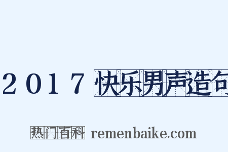 2017快乐男声造句是什么意思的图片